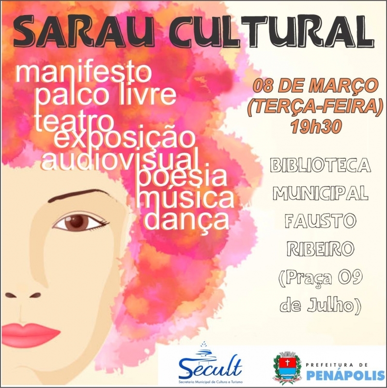 Noticia secretaria-de-cultura--e-turismo-convida-para-sarau-cultural-no-dia-08-de-marco