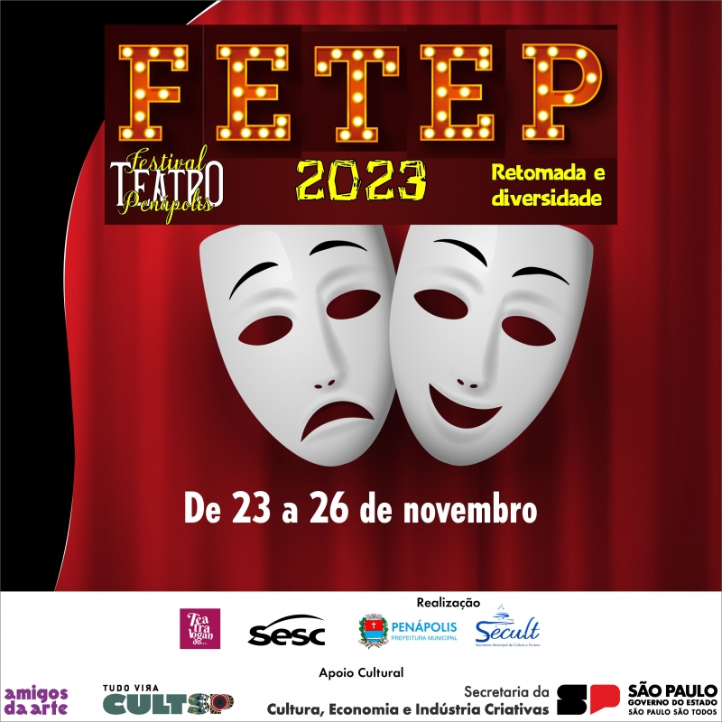 Noticia fetep-2023-penapolis-tera-festival-de-teatro-de-23-a-26-de-novembro